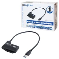 Adaptery i przejściówki - Logilink Adapter USB 3.0 do SATA III włącznie, zasilacz (AU0013) - miniaturka - grafika 1