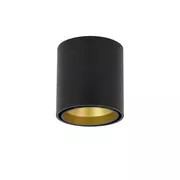 Lampy sufitowe - OxyLED Lampa sufitowa LAPILO TUBE RO czarno-złota 458263 - miniaturka - grafika 1