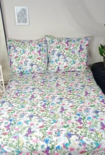 Komplet pościeli bawełnianej dla dziecka 100x160 cm -Koliberki - Pościel dla dzieci - miniaturka - grafika 1