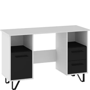 Biurko BOS-01 Boss MebloCross Biały Mat / Czarny Połysk - Biurka - miniaturka - grafika 1