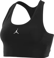 Biustonosze - Nike Damski biustonosz W Nk Jordan Med SPT Sport Bra, Black/White, FB6872-010, S - miniaturka - grafika 1