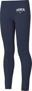 Nike Sportswear Favorites legginsy z wysokim stanem, dla starszych dzieci (dziewcząt), granatowe (Midnight Navy), FD0889-410, M - Legginsy - miniaturka - grafika 1