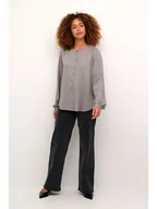 Bluzki damskie - Kaffe Bluzka w kolorze szarym - miniaturka - grafika 1