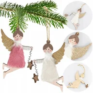 Bombki - ANIOŁ ŚWIĄTECZNA FIGURKA Wisząca - miniaturka - grafika 1