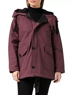 G-STAR RAW Płaszcz damski Mid Parka, Fioletowy (wino winiarskie A281-D303), S - Płaszcze damskie - miniaturka - grafika 1