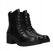 Botki damskie - MARCO TOZZI DAMSKIE BOTKI CZARNE WYSOKIE 37 6cA - miniaturka - grafika 1