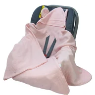 Otulacze - OTULACZ DO FOTELIKA NOSIDEŁKA MUŚLINOWY Z KAPTURKIEM KOCYK Kerstin - miniaturka - grafika 1