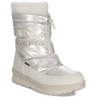 Botki damskie - Calvin Klein Jeans Śniegowce Damskie Ivory-35 - miniaturka - grafika 1