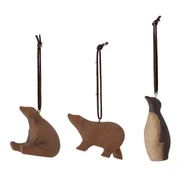 Ozdoby bożonarodzeniowe - Wiszące ozdoby świąteczne zestaw 3 szt. Berg – Bloomingville - miniaturka - grafika 1