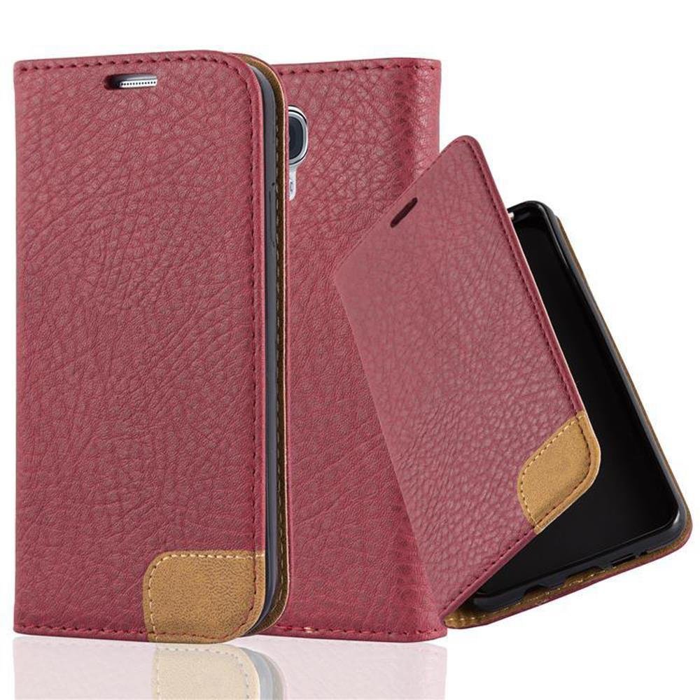 Etui ochronne Cadorabo do Samsung Galaxy S4 w kolorze czerwonym etui na telefon komórkowy etui kieszonkowe etui na kartę