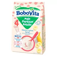 Kaszki dla dzieci - Nutricia BOBOVITA BoboVita Moja Pierwsza Kaszka mleczno-ryżowa banan, 230g - miniaturka - grafika 1