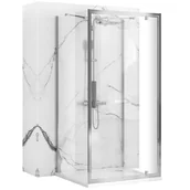 Ścianki i drzwi prysznicowe - Kabina Prysznicowa Rea Rapid Swing Chrom 100 X 80 - miniaturka - grafika 1