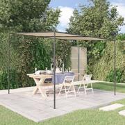 Altany ogrodowe - vidaXL Altana, beżowa, 3x3 m, 180 g/m², tkanina i stal - miniaturka - grafika 1