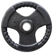 Pozostały sprzęt siłowy - HMS TOK15 TALERZ OLIMPIJSKI OGUMOWANY 15 KG 1AB-17-6-207 - miniaturka - grafika 1