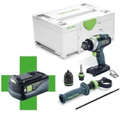 Wiertarko-wkrętarki akumulatorowe - Wiertarko-wkrętarka udarowa TPC 18/4 I-Basic + aku 5,0 Festool 577053 - miniaturka - grafika 1