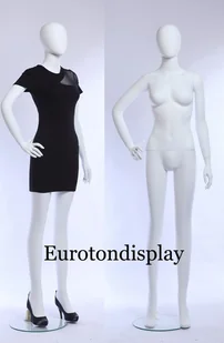 Eurotondisplay YM6-6 biały matowy lakier abstrakcyjny manekin damski manekin damski - Manekiny wystawowe - miniaturka - grafika 1