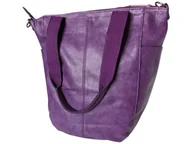 Torebki damskie - Torebka Damska, Modna Duża Miejska Torba Shopper na Ramię, Fioletowy - miniaturka - grafika 1