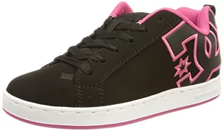 Buty dla dziewczynek - DC Shoes COURT GRAFFIK BLACK/PINK STENCIL pantofle damskie letnie - 38EUR 90089855 - grafika 1