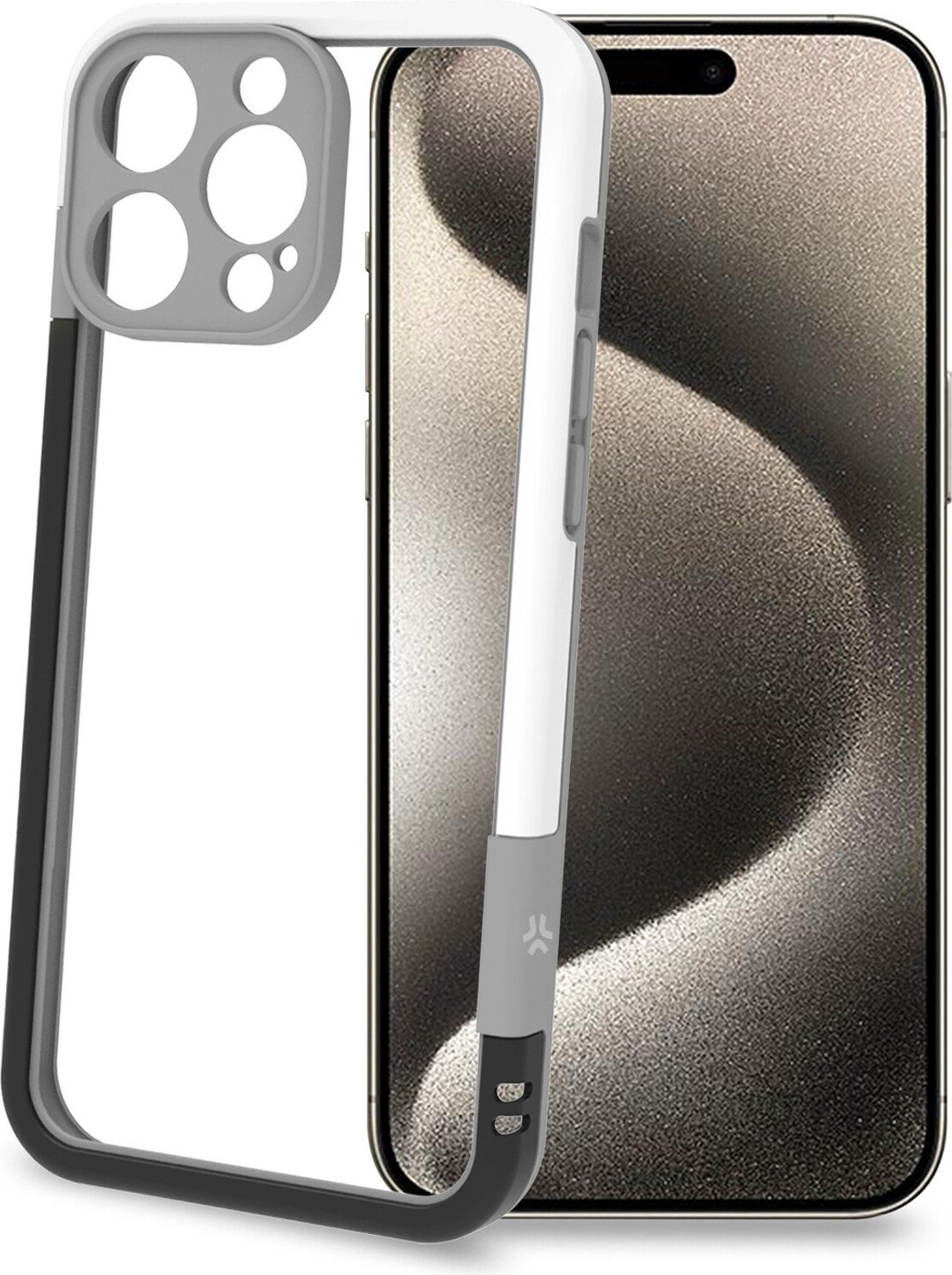 Bumper iPhone 16 Pro Max czarny/biały