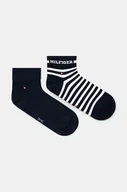 Skarpetki męskie - Tommy Hilfiger skarpetki 2-pack męskie kolor granatowy 701229851 - miniaturka - grafika 1