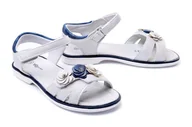 Buty dla dziewczynek - WOJTYŁKO 3S2420 srebrny, sandały dziecięce, rozmiary: 28-31 - Wojtyłko - miniaturka - grafika 1