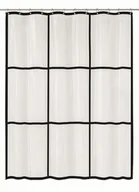 Zasłony prysznicowe - Kleine Wolke Brooklyn Ekologiczna Zasłona prysznicowa przezroczysta 180x200 cm PEVA bezzapachowa - miniaturka - grafika 1
