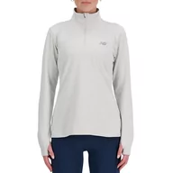 Bluzy sportowe damskie - Bluza New Balance WT41150AHH - szara - miniaturka - grafika 1