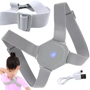 KOREKTOR ORTOPEDYCZNY WAD POSTAWY PROSTE PLECY USB CZUJNIK - Ortezy, stabilizatory i opaski elastyczne - miniaturka - grafika 1