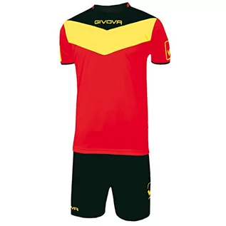 Zestawy męskiej odzieży sportowej - Givova, kit pole do gry, czerwony/żółty, M - grafika 1