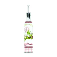 Pojemniki na przyprawy - Nuova Cer R2S Pojemnik olej/ocet z dozownikiem 500ml R2S Bistrot Olives BOT500 OLIV - miniaturka - grafika 1