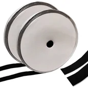 Taśmy klejące - Taśma Rzep Z Klejem Samoprzylepna 30Mm Komplet 25M Czarna - miniaturka - grafika 1