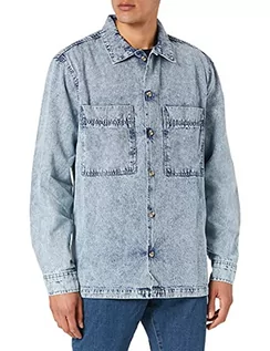 Koszule męskie - Urban Classics Męska koszula oversized Denim - grafika 1