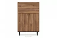 Komody - Komoda z barkiem loftowa na czarnych nóżkach ciemny dąb CHRISTO - miniaturka - grafika 1