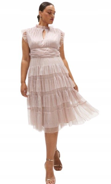 0A0D1_A* COAST SUKIENKA DAMSKA RÓŻOWA PLUS SIZE 54 EU 54 5_