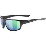 Okulary przeciwsłoneczne - Okulary przeciwsłoneczne Uvex Sportstyle 230 - black matt/mirror green - miniaturka - grafika 1