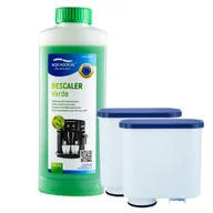 Akcesoria i części do ekspresów do kawy - Zestaw do Ekspresu Philips Saeco, Filtr AL-Clean 2 szt, Odkamieniacz Aqualogis Verde 500ml - miniaturka - grafika 1