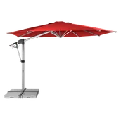 Parasole ogrodowe - Parasol ogrodowy na wysięgniku Doppler PROTECT 400 P Red - miniaturka - grafika 1