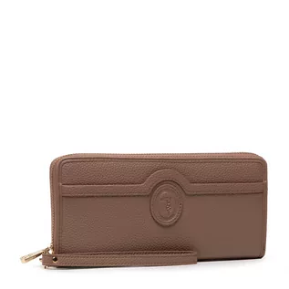 Portfele - Trussardi Duży Portfel Damski Ardisia Zip Around Lg 75W00333 B245 - grafika 1