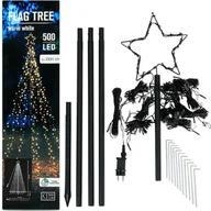 Choinki - Choinka 500 Led Wysoka 250cm Metalowa Oświetlenie Świąteczne Zewnętrzne - miniaturka - grafika 1