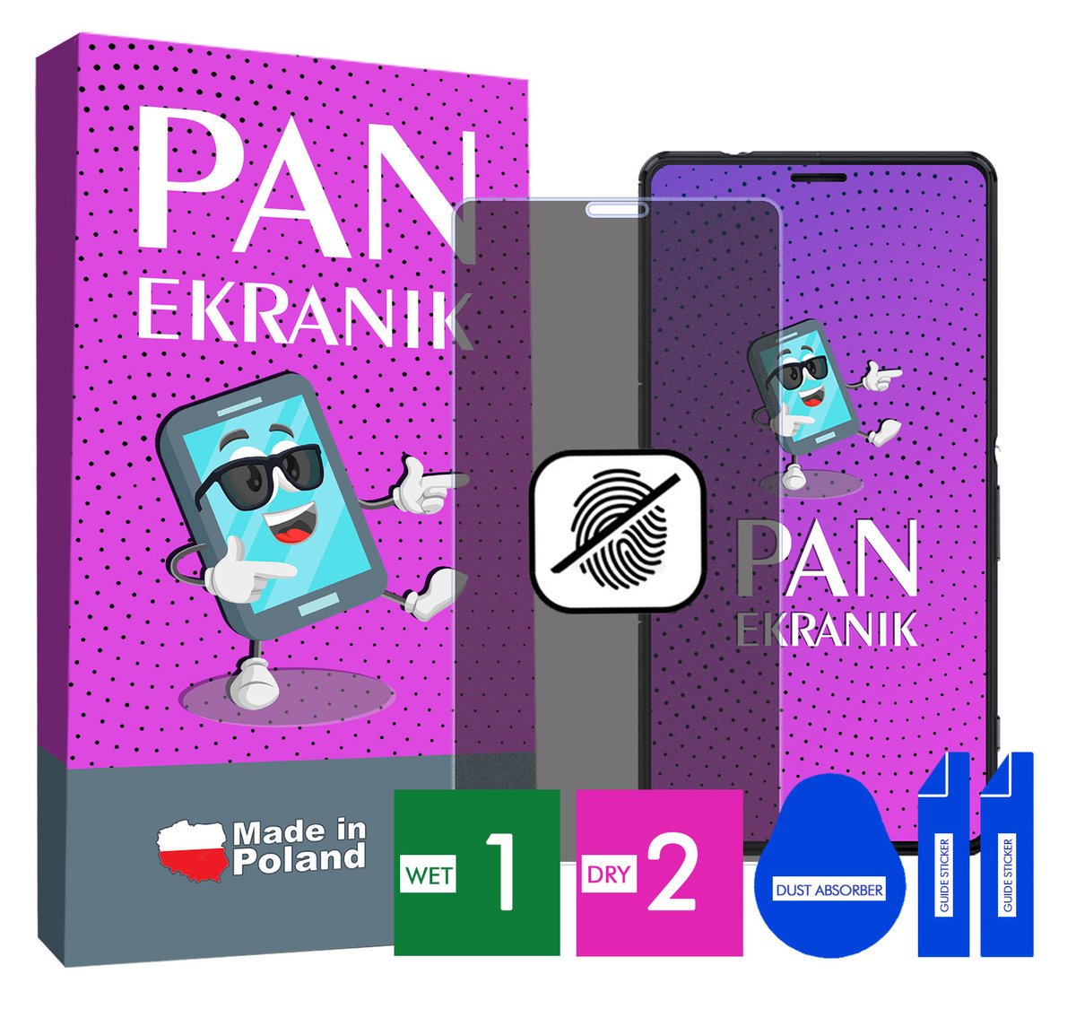 FOLIA 5D PRYWATYZUJĄCA MATOWA DO SONY XPERIA Z3 COMPACT CAŁY EKRAN