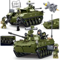 Klocki - Klocki CZOŁG BMD-2S BMD-1S Radziecki Bojowy Wóz Piechoty 2W1 3 Figurki - miniaturka - grafika 1