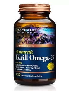 Doctor Life Doctor Life Antarctic Krill Omega-3 szybko przyswajalne omega-3 z fosfolipidami i astaksantyną suplement diety 120 kapsułek - Zdrowa żywność - miniaturka - grafika 1