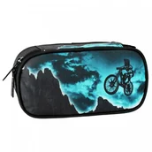 Piórniki - Starpak Piórnik Szkolny Tuba Usztywniana Bike Rower Blue 508649 - miniaturka - grafika 1