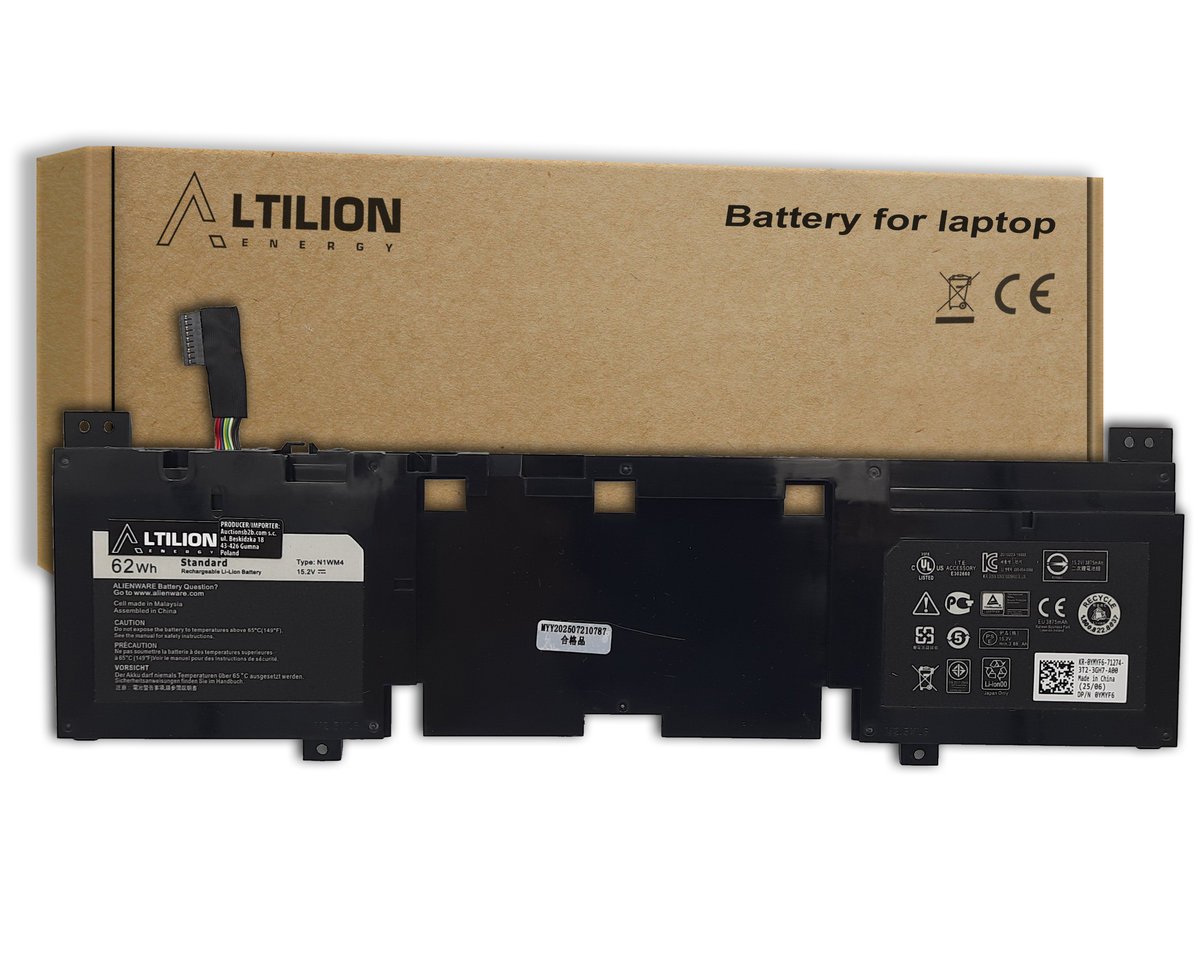 Bateria N1WM4 2P9KD 3V806 do Dell Alienware 13 R1 / Dell Alienware 13 R2