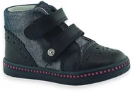 Buty dla dziewczynek - Przejściowe buty dla dziewczynki Bartek 91764 Ciemny Granat - miniaturka - grafika 1