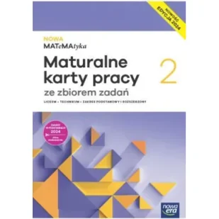Nowa Matematyka 2. Maturalne karty pracy ze zbiorem zadań. Zakres podstawowy i rozszerzony - Podręczniki do technikum - miniaturka - grafika 1