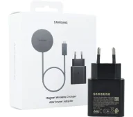 Ładowarki do telefonów - Samsung EP-P2900TBEGWW Qi2 25W + Zasilacz 45W Czarny - miniaturka - grafika 1