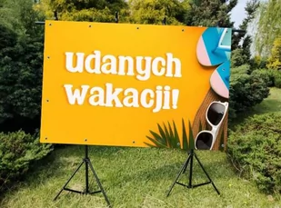Udanych Wakacji- Baner do szkoły i przedszkola - Pomoce naukowe - miniaturka - grafika 1