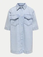 Sukienki i spódniczki dla dziewczynek - Kids ONLY Sukienka jeansowa Sophie 15344561 Niebieski Oversize - miniaturka - grafika 1