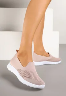Różowe Tenisówki z Elastyczną Cholewką Arnta - Trampki damskie - miniaturka - grafika 1